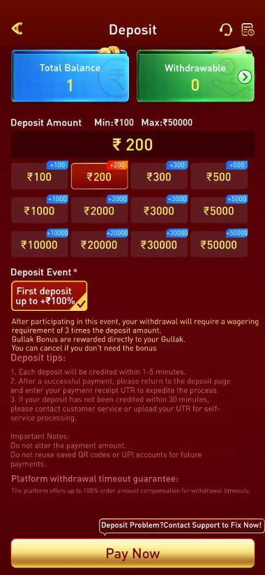 MM9 Game App dashboard interface with wallet and bonus section